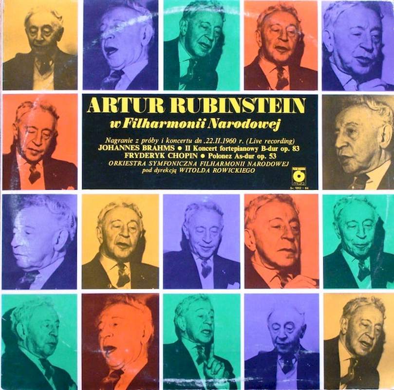 Arthur Rubinstein, Johannes Brahms, Frédéric Chopin, Orkiestra Symfoniczna Filharmonii Narodowej, Witold Rowicki - Artur Rubinstein W Filharmonii Narodowej (Nagranie Z Próby I Koncertu Dn. 22.II.1960 R. (Live Recording)) - LP / Vinyl
