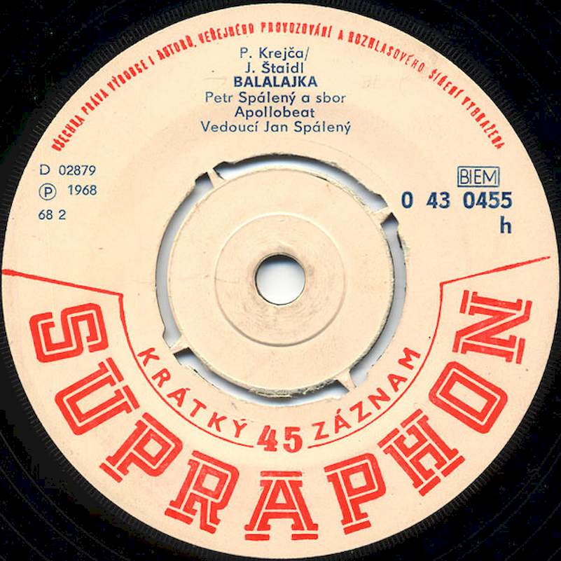 Petr Spálený, Apollobeat - Balalajka / Obraz V Kaluži - SP / Vinyl