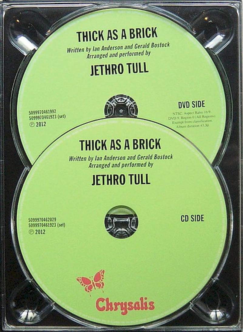 Jethro Tull - Thick As A Brick - CD + DVD