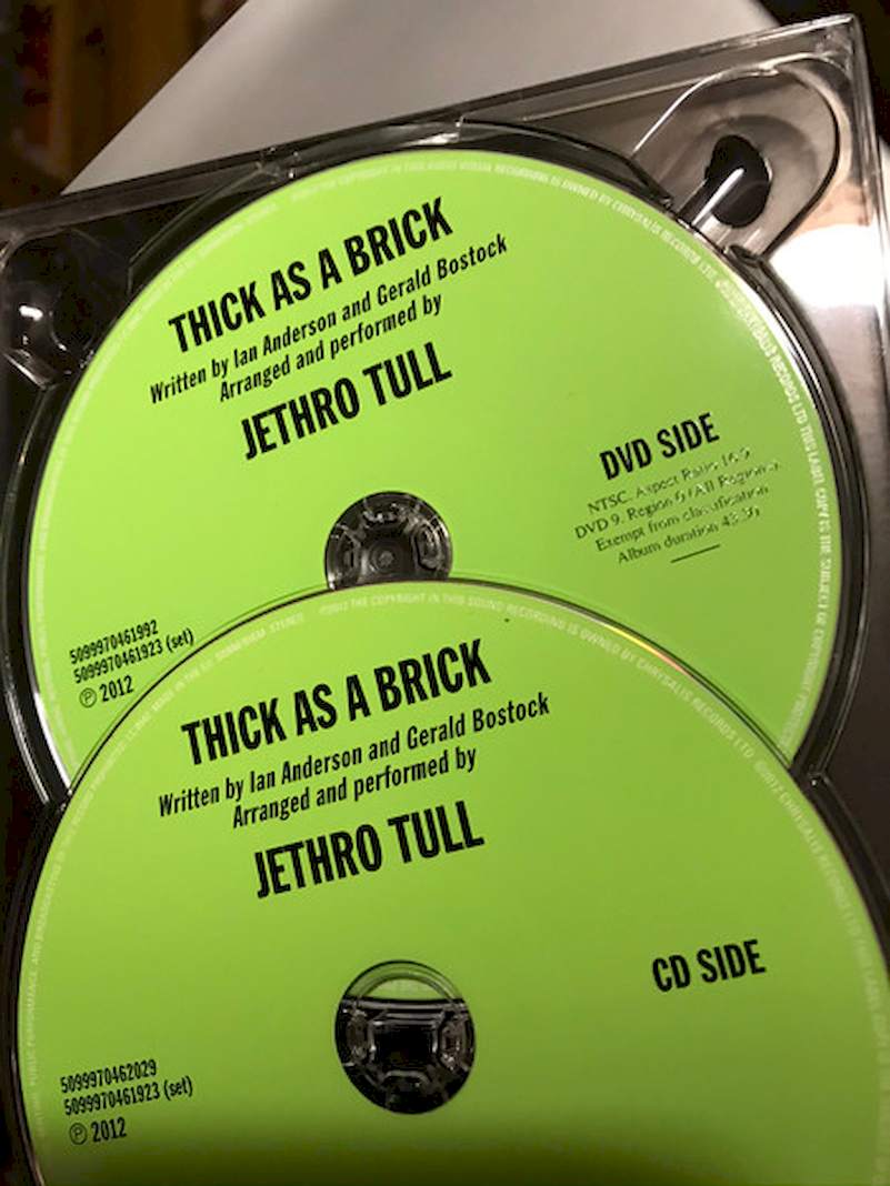 Jethro Tull - Thick As A Brick - CD + DVD