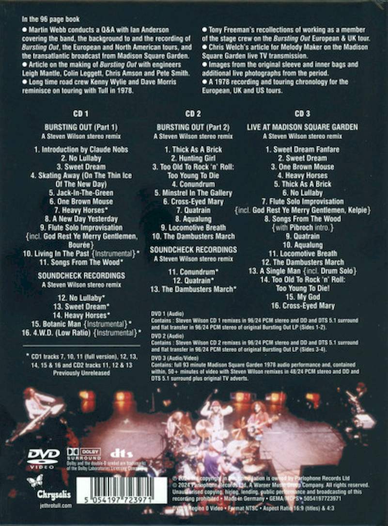 Jethro Tull - Live - Bursting Out (The Inflated Edition) - CD + DVD