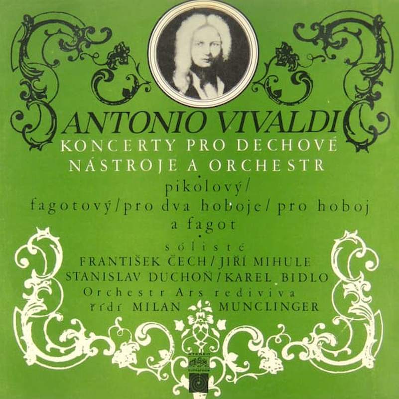 Antonio Vivaldi, František Čech, Jiří Mihule, Stanislav Duchoň, Karel Bidlo, Ars Rediviva Ensemble, Milan Munclinger - Koncerty Pro Dechové Nástroje A Orchestr - LP / Vinyl