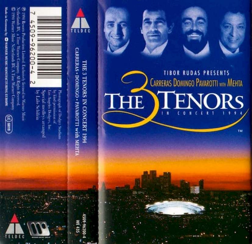 José Carreras - Placido Domingo - Luciano Pavarotti With Zubin Mehta - The 3 Tenors In Concert 1994 - MC / kazeta