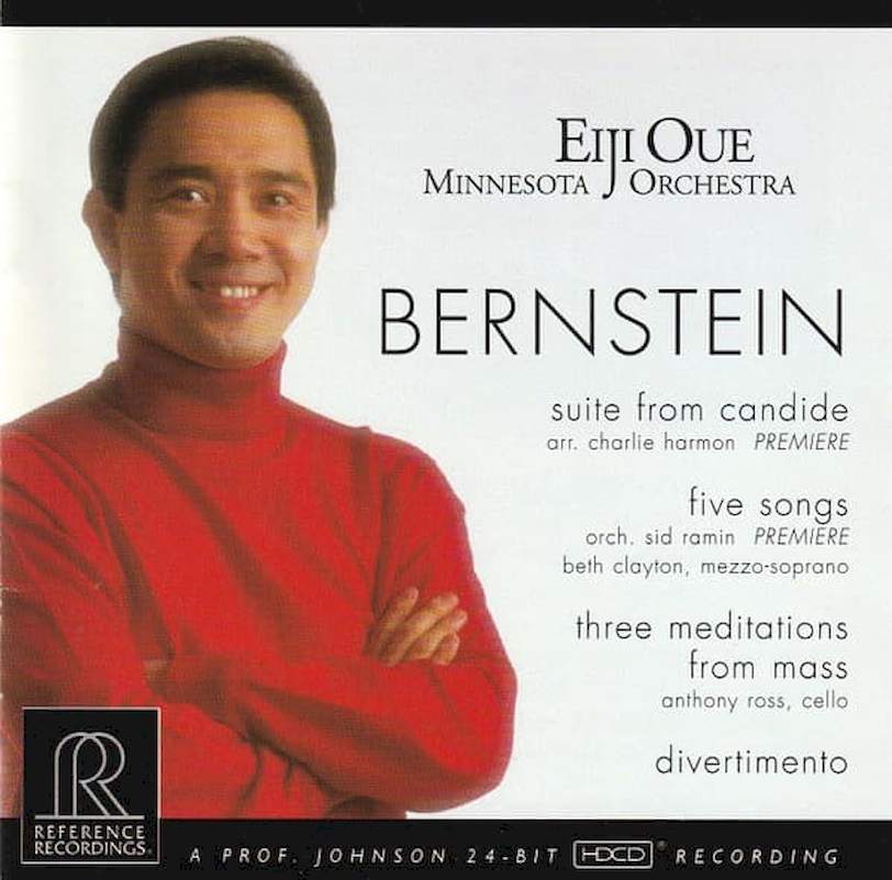 Eiji Oue, Minnesota Orchestra, Leonard Bernstein - Suite From Candide, Five Songs, Three Meditations From Mass, Divertimento - HDCD