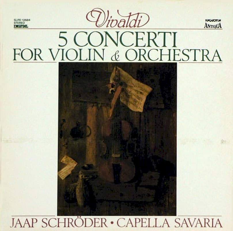 Antonio Vivaldi - Jaap Schröder, Capella Savaria - 5 Concerti For Violin & Orchestra - LP / Vinyl