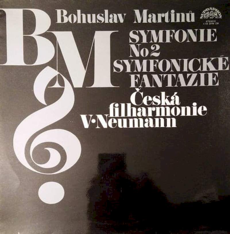 Bohuslav Martinů / The Czech Philharmonic Orchestra, Václav Neumann - Symfonie No2 / Symfonické Fantazie - LP
