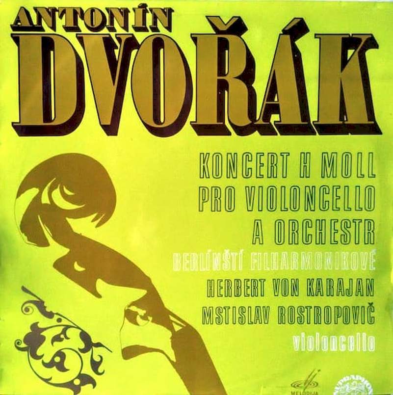 Antonín Dvořák, Berliner Philharmoniker, Herbert von Karajan, Mstislav Rostropovich - Koncert H Moll Pro Violoncello A Orchestr - LP / Vinyl