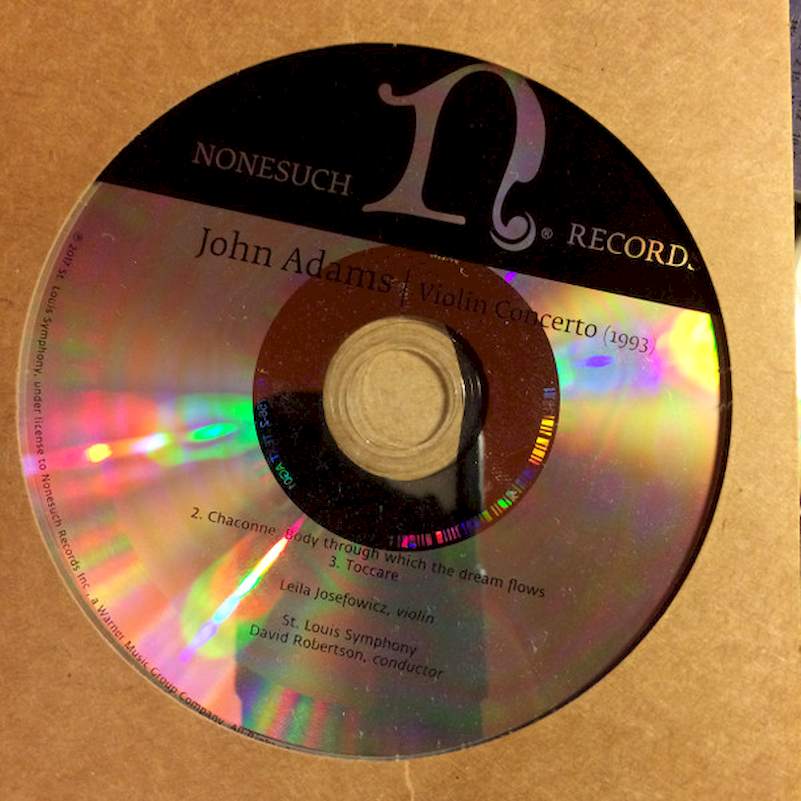 John Adams, Leila Josefowicz, Saint Louis Symphony Orchestra, David Robertson - Violin Concerto - Promo CD