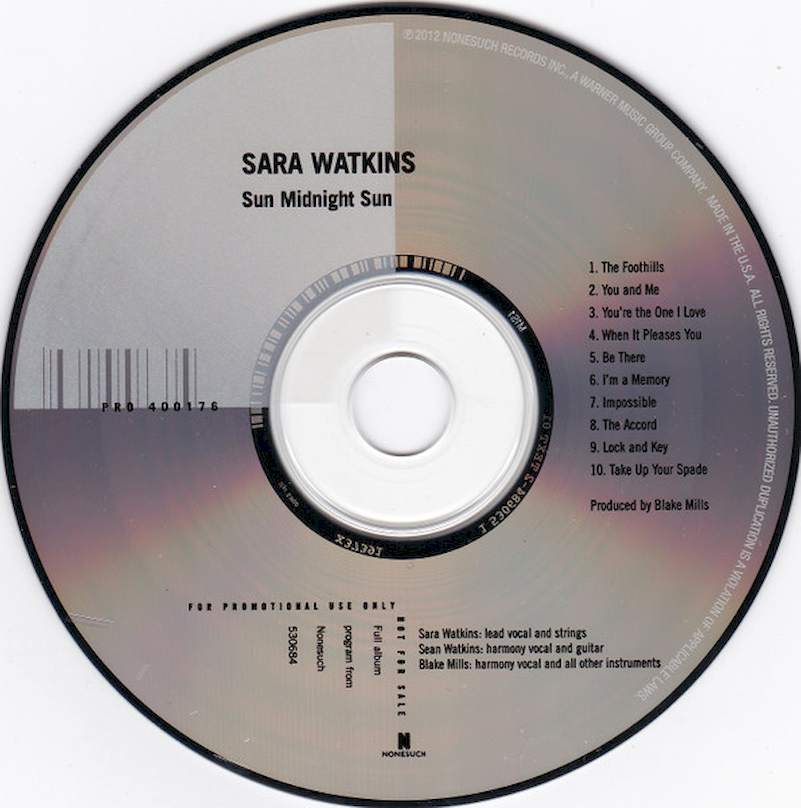 Sara Watkins - Sun Midnight Sun - Promo CD