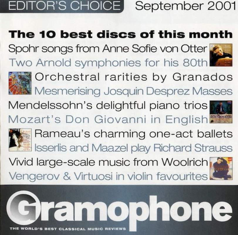 Various - Gramophone Editor's Choice - September 2001 - CD