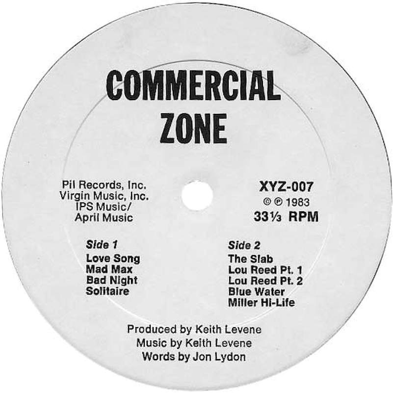Public Image Limited - Commercial Zone - LP / Vinyl