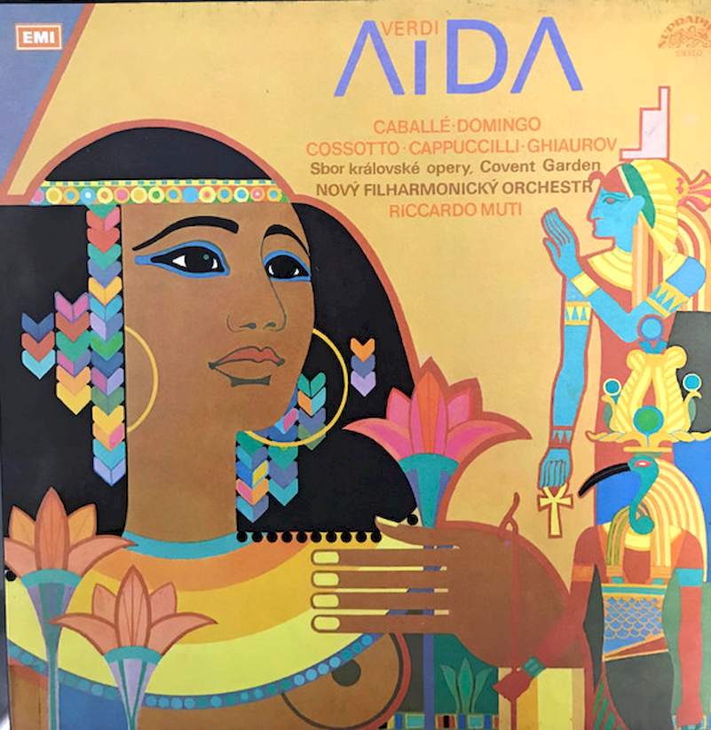 Giuseppe Verdi, Montserrat Caballé, Placido Domingo, Fiorenza Cossotto, Piero Cappuccilli, Nicolai Ghiaurov, New Philharmonia Orchestra, Chorus Of The Royal Opera House, Covent Garden, Riccardo Muti - Aida - LP / Vinyl