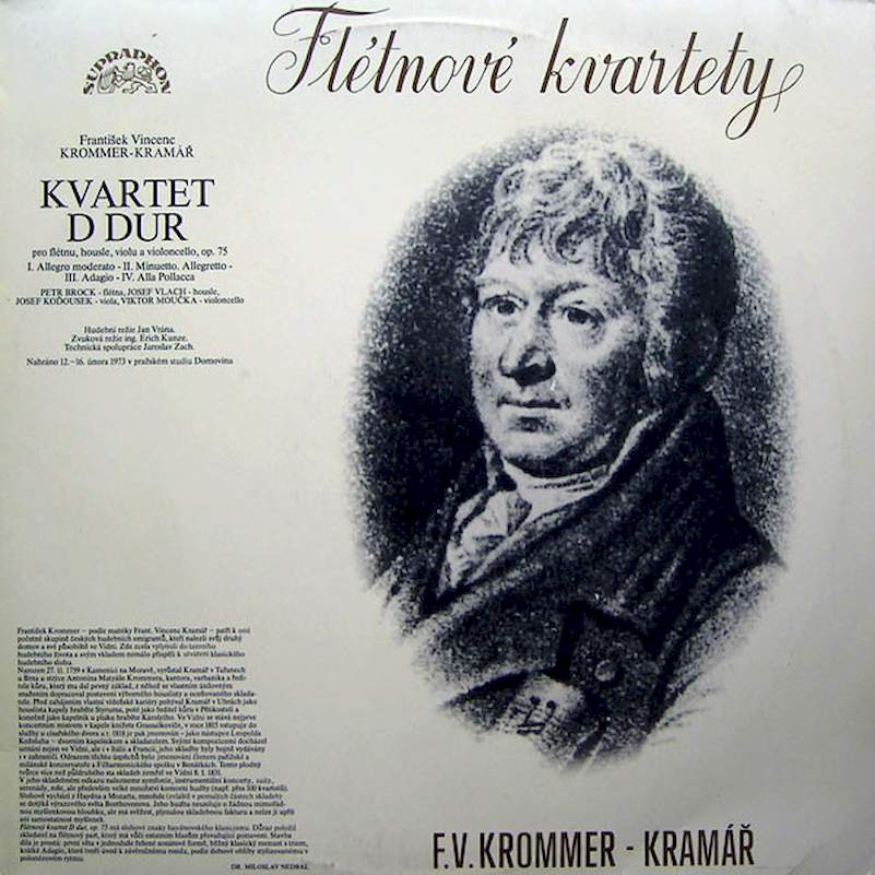 Anton Reicha / František Vincenc Kramář - Krommer - Flétnové Kvartety - LP / Vinyl