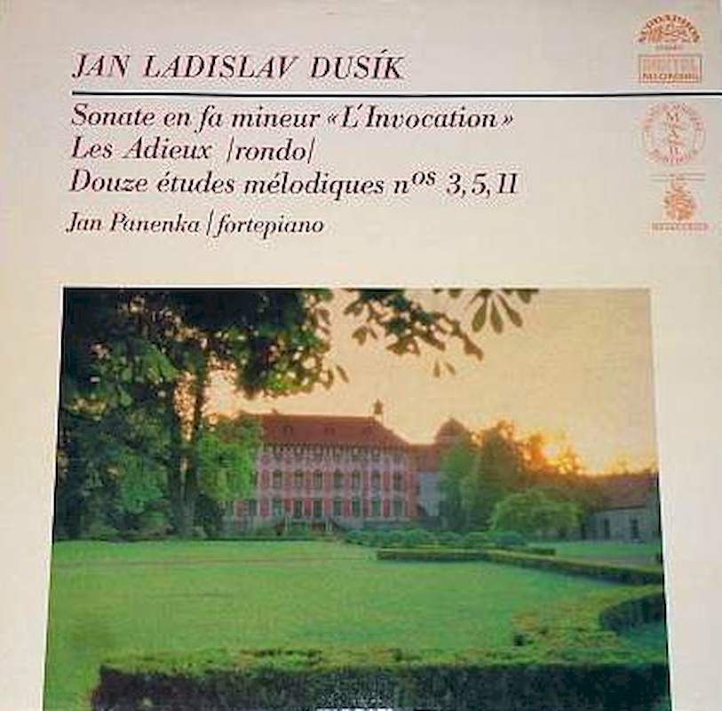 Jan Ladislav Dusík, Jan Panenka - Sonate En Fa Mineur "L'Invocation"; Les Adieux (Rondo); Douze Études Mélodiques: Nos 3, 5, 11 - LP