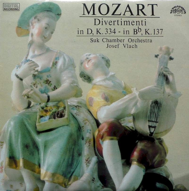 Wolfgang Amadeus Mozart, Suk Chamber Orchestra, Josef Vlach - Divertimenti In D, K.334 - In Bb, K.137 - LP