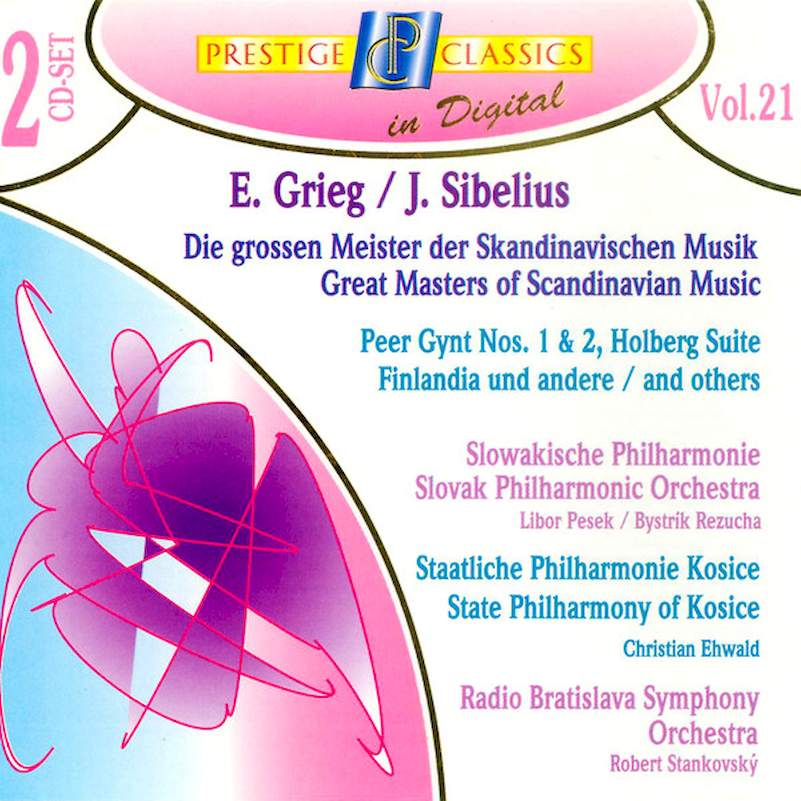 Edvard Grieg / Jean Sibelius - Die Grossen Meister Der Skandinavischen Musik / The Great Masters Of Scandinavian Music (Vol. 21) - CD