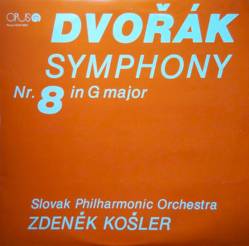 Antonín Dvořák, Slovak Philharmonic Orchestra, Zdeněk Košler - Symphony Nr. 8 In G Major - LP / Vinyl