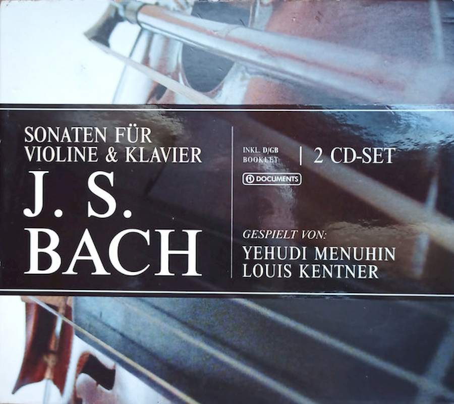 Johann Sebastian Bach, Yehudi Menuhin, Louis Kentner - Sonatas For Violin & Piano - CD