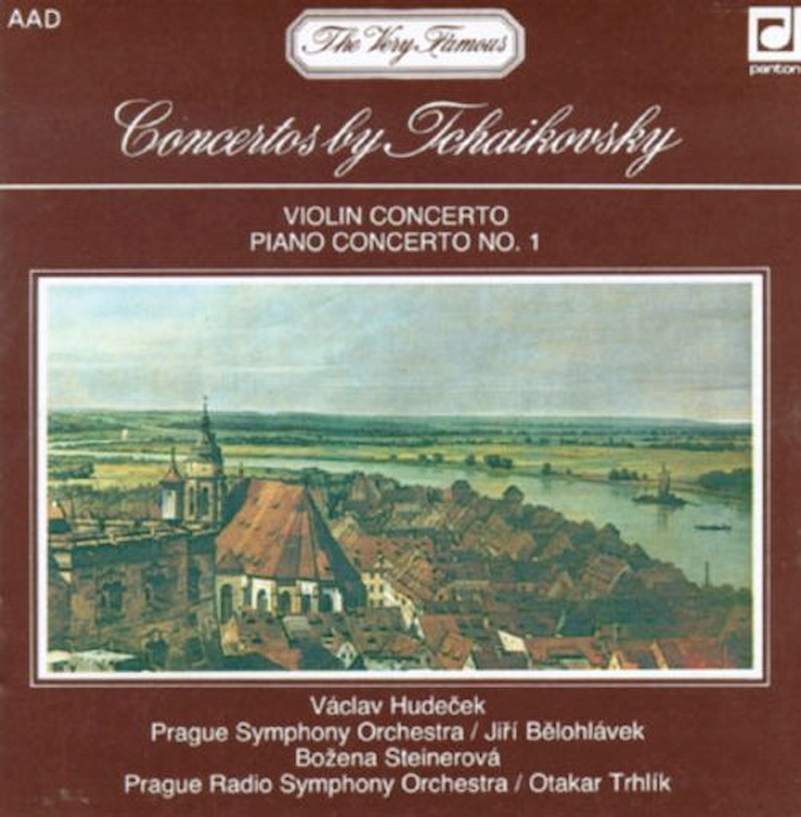 Pyotr Ilyich Tchaikovsky, Václav Hudeček, Jiří Bělohlávek, Božena Steinerová, Otakar Trhlík - Violin Concerto, Piano Concerto No. 1 - CD