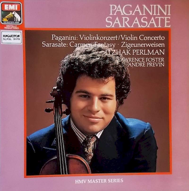 Niccol? Paganini, Pablo de Sarasate - Itzhak Perlman ; Lawrence Foster, André Previn - Paganini: Violinkonzert / Violin Concerto / Sarasate: Carmen Fantasy ? Zigeunerweisen - LP / Vinyl