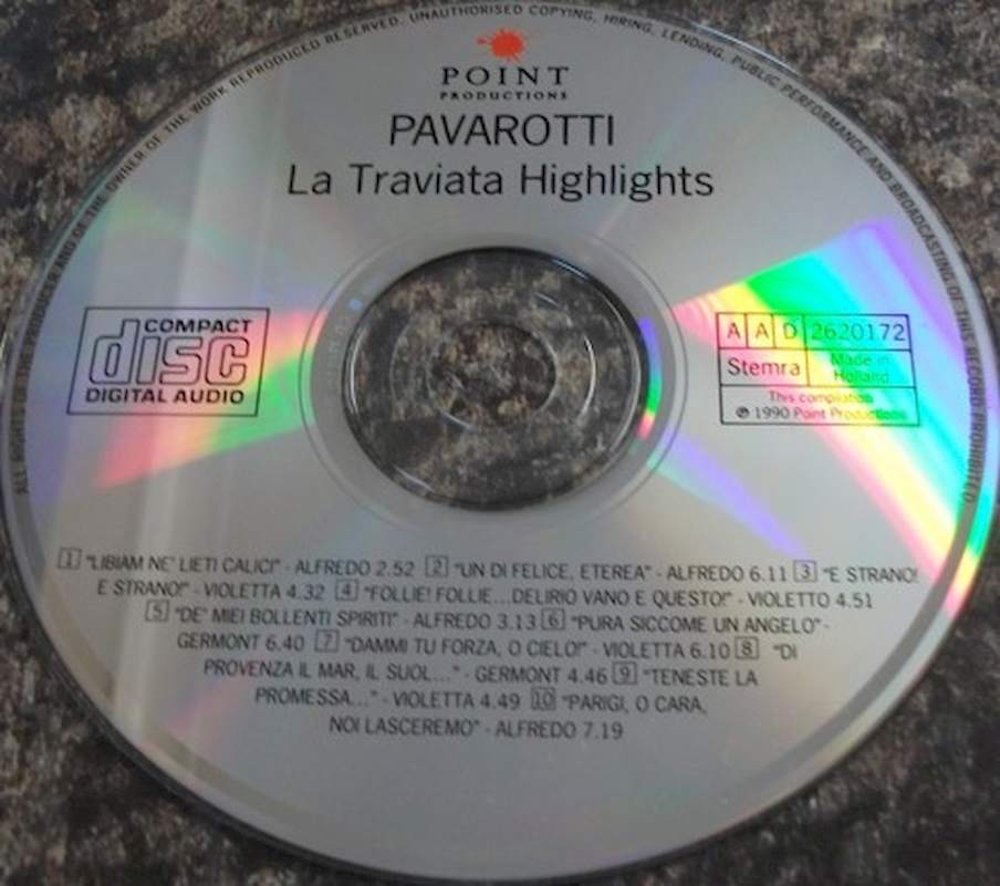 Luciano Pavarotti, Giuseppe Verdi, Orchestra Of The Metropolitan Opera Association Of New York Conducted By Richard Bonynge - La Traviata Highlights - CD