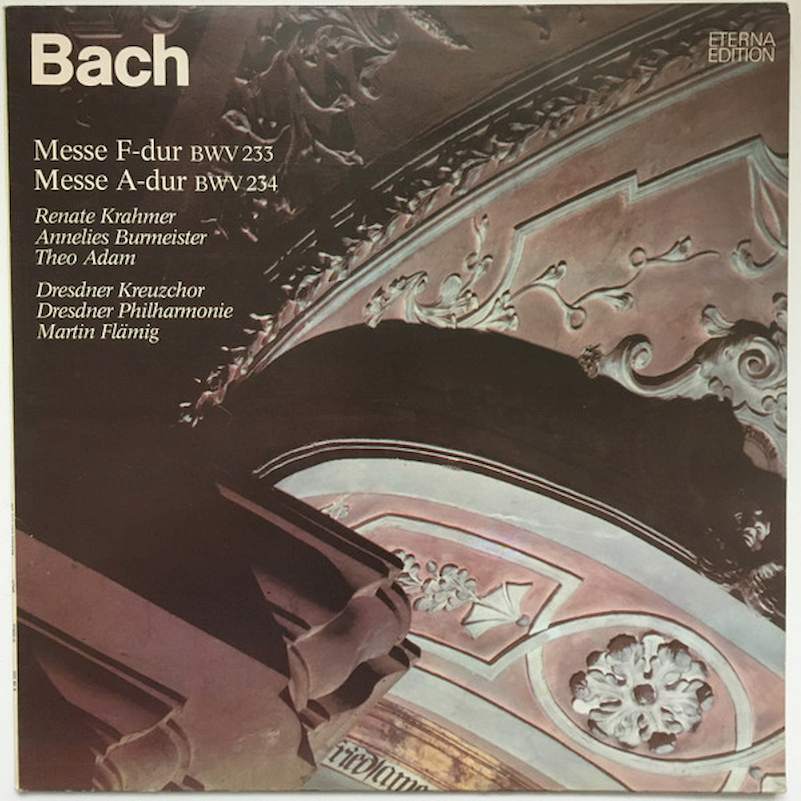 Johann Sebastian Bach - Renate Krahmer, Annelies Burmeister, Theo Adam, Dresdner Kreuzchor, Dresdner Philharmonie, Martin Flämig - Messe F-dur BWV 233 / Messe A-dur BWV 234 - LP / Vinyl