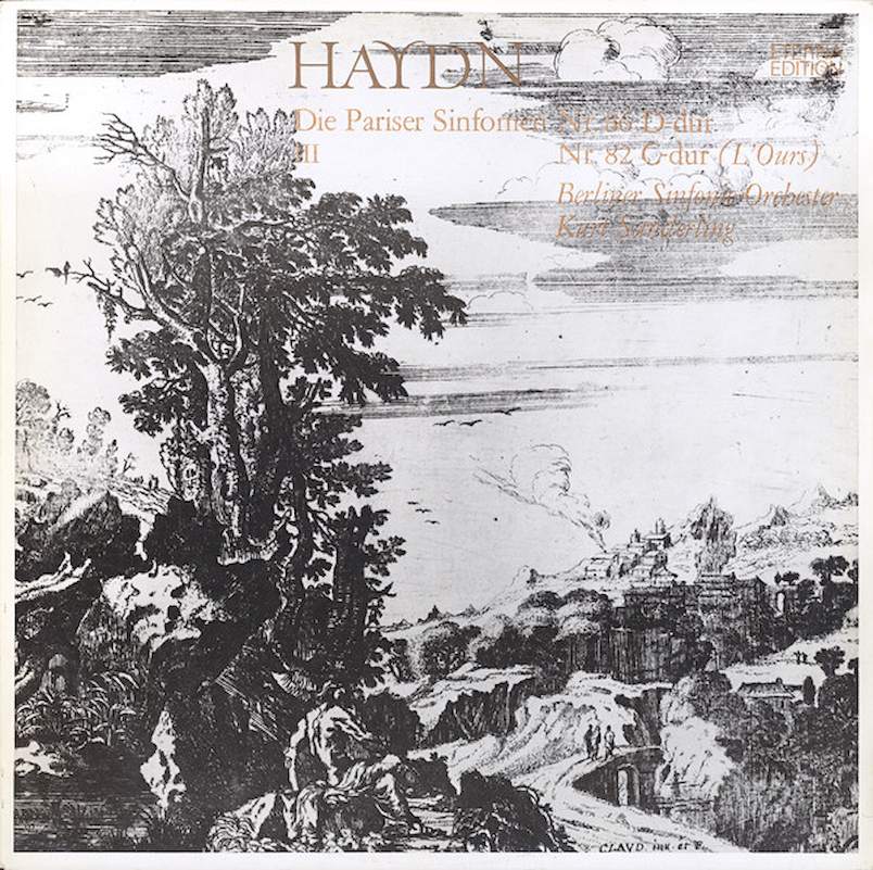 Joseph Haydn, Berliner Sinfonie Orchester, Kurt Sanderling - Die Pariser Sinfonien III Nr. 86 D-dur, Nr. 82 C-dur (L’Ours) - LP / Vinyl