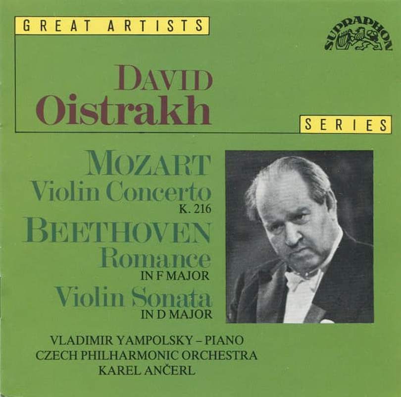 Wolfgang Amadeus Mozart / Ludwig van Beethoven / David Oistrach, Prague Philharmonic Orchestra - Violin Concerto K 216 / Romance, Violin Sonata - CD