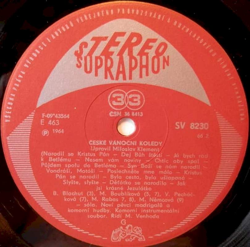 Noví Pěvci Madrigalů A Komorní Hudby, Miroslav Venhoda - České Vánoční Koledy / Koledy Evropských Národů - LP / vinyl
