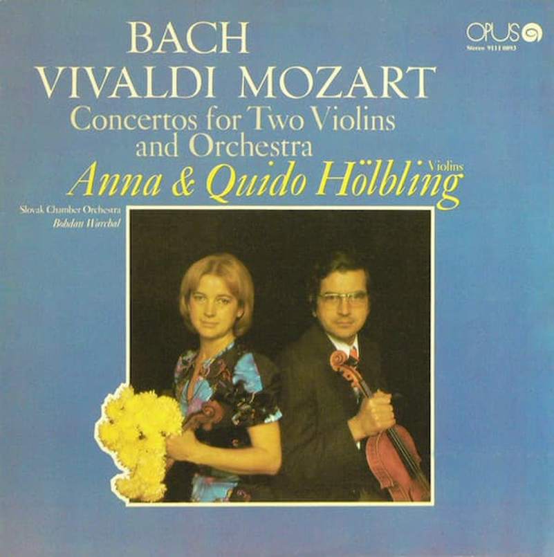 Johann Sebastian Bach / Antonio Vivaldi / Wolfgang Amadeus Mozart - Anna Hölblingová & Quido Hölbling - Concertos For Two Violins And Orchestra - LP / vinyl