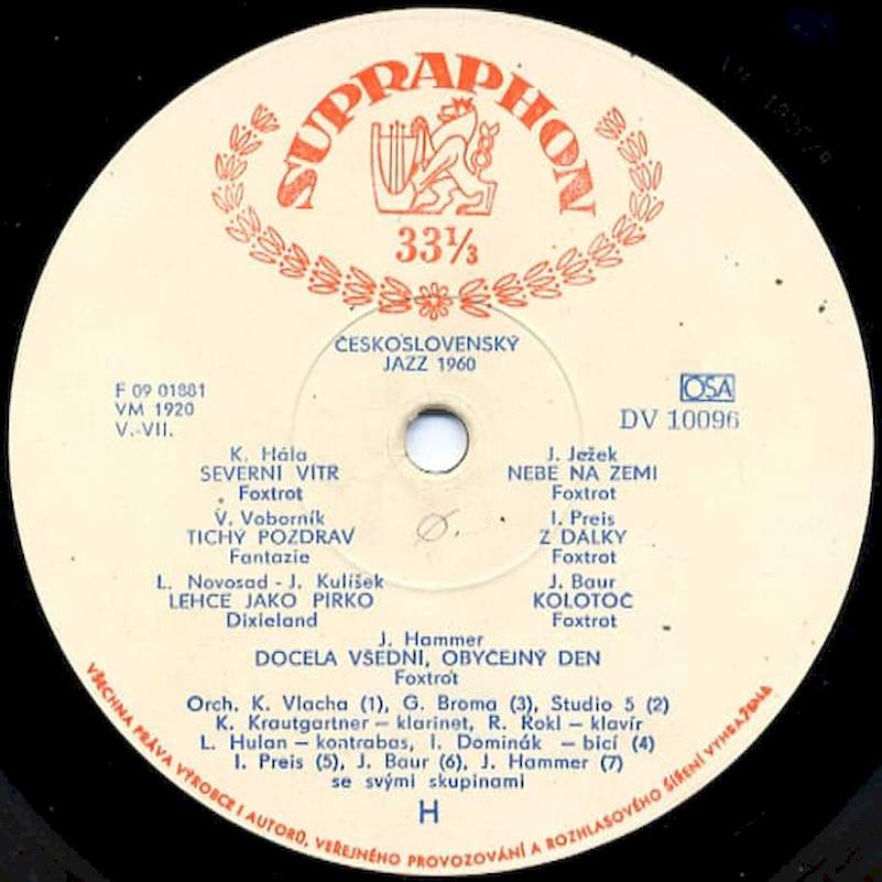 Various - Československý Jazz 1960 - LP / vinyl