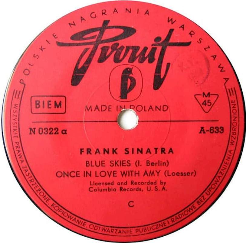 Frank Sinatra - Blue Skies - SP / Vinyl
