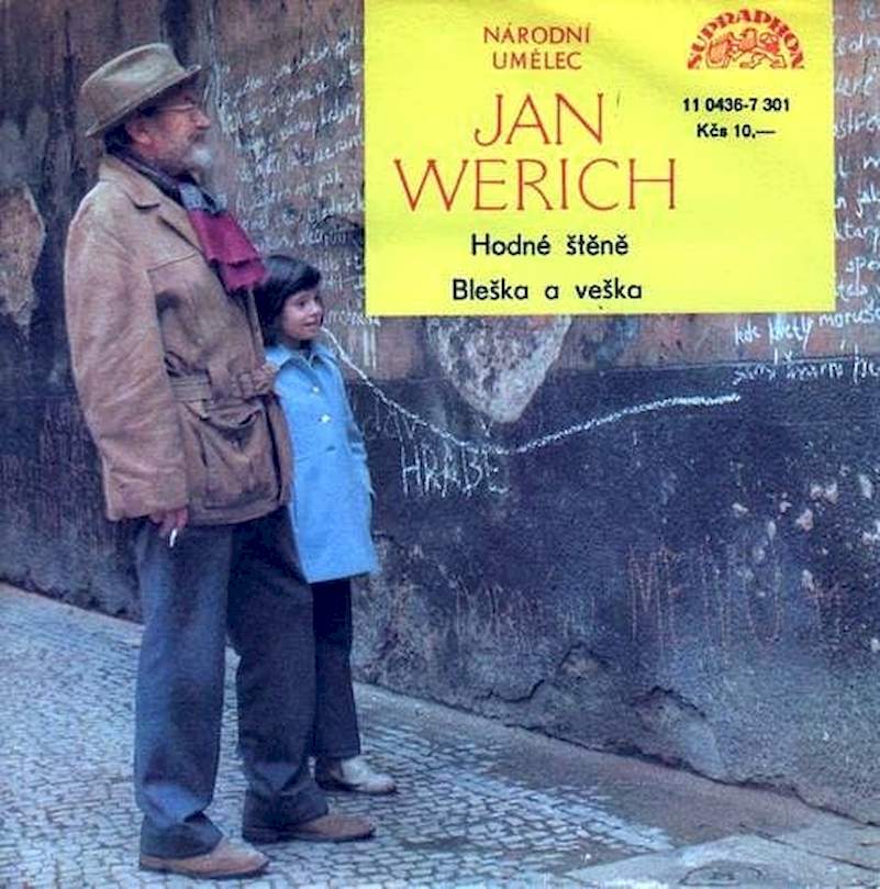 Jan Werich - Hodné Štěně / Bleška A Veška - SP / Vinyl