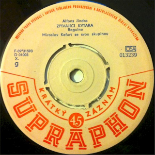 Miroslav Kefurt And His Rhythmic Group / Waldemar Matuška - Zpívající Kytara / Rudý Páv - SP / Vinyl
