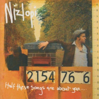 Nizlopi - Half These Songs Are About You - CD