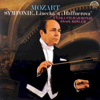 Wolfgang Amadeus Mozart, The Czech Philharmonic Orchestra, Zdeněk Košler - Symfonie „Linecká“ A „Haffnerova“ - LP / Vinyl