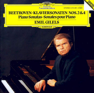 Ludwig van Beethoven – Emil Gilels - Klaviersonaten Nos. 2 & 4 = Piano Sonatas = Sonates Pour Piano - CD