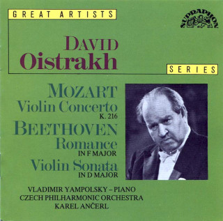 Wolfgang Amadeus Mozart / Ludwig van Beethoven / David Oistrach, Prague Philharmonic Orchestra - Violin Concerto K 216 / Romance, Violin Sonata - CD