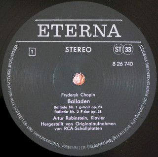 Frédéric Chopin, Arthur Rubinstein - Balladen - LP