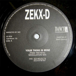 Zekx-D - Your Thing Is Mine - LP / Vinyl