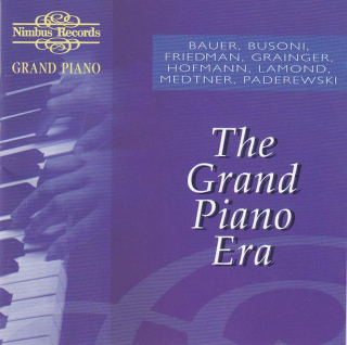 Harold Bauer, Ferruccio Busoni, Ignaz Friedman, Percy Grainger, Josef Hofmann, Frederic Lamond, Nikolai Medtner, Ignacy Jan Paderewski - The Grand Piano Era - CD