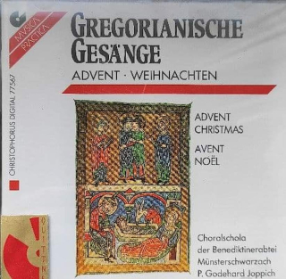 Choralschola Der Benediktinerabtei Münsterschwarzach, Godehard Joppich - Gregorianische Gesänge (Advent · Weihnachten = Advent Christmas = Avent Noël) - CD