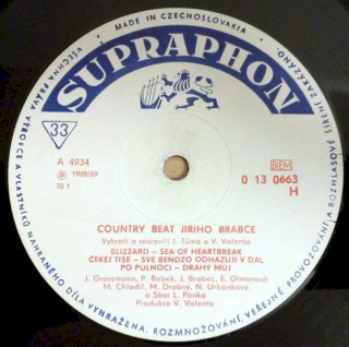 Country Beat Jiřího Brabce - Blizzard Drahý Můj - LP