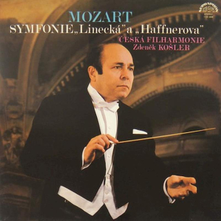 Wolfgang Amadeus Mozart, The Czech Philharmonic Orchestra, Zdeněk Košler - Symfonie „Linecká“ A „Haffnerova“ - LP / Vinyl