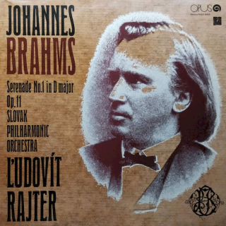 Johannes Brahms, Slovak Philharmonic Orchestra, Ľudovít Rajter - Serenade No.1 In D Major, Op. 11 - LP / Vinyl