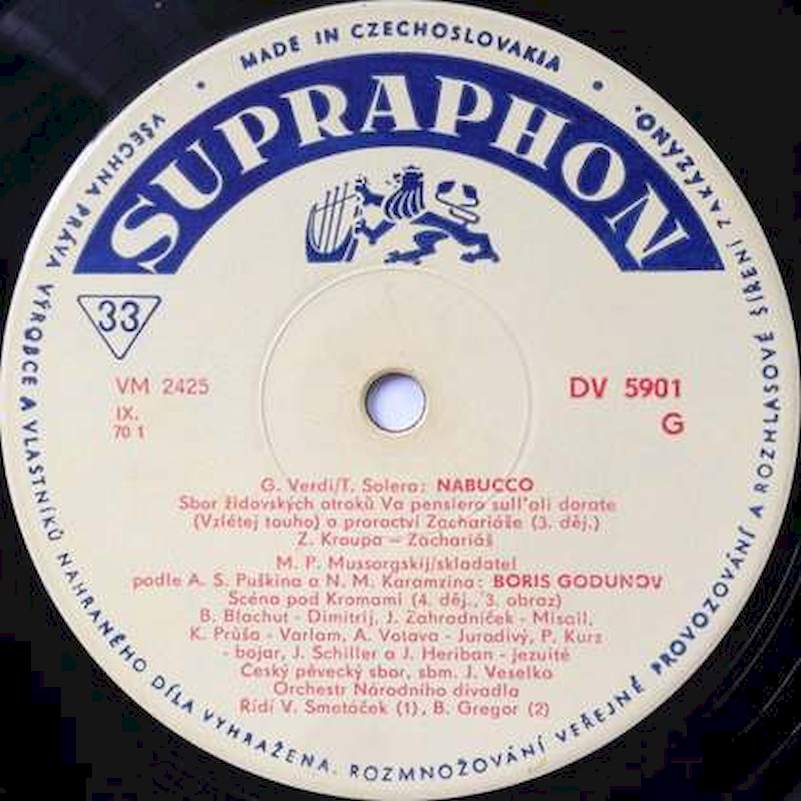 Orchestr Národního Divadla, Czech Singers Chorus - Sborové Scény Ze Světových Oper - LP / Vinyl