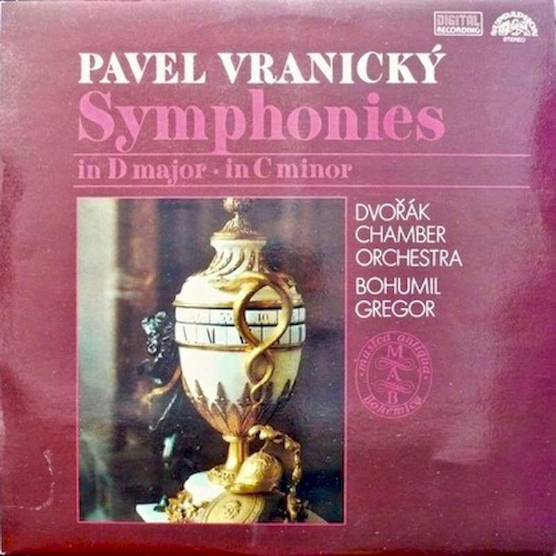 Pavel Vranický : Dvořák Chamber Orchestra · Bohumil Gregor - Symphonies In D Major · In C Minor - LP / Vinyl