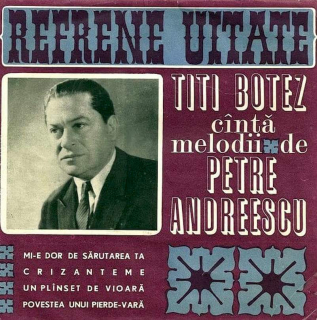 Titi Botez - Refrene Uitate - SP / Vinyl