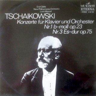Pyotr Ilyich Tchaikovsky - Emil Gilels, New Philharmonia Orchestra, Lorin Maazel - Konzerte Für Klavier Und Orchester Nr. 1 B-moll Op. 23, Nr. 3 Es-dur Op. 75 - LP